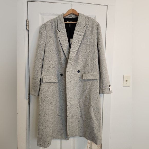 JF J.Ferrar Gray Trench Coat